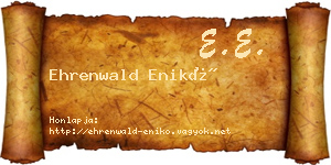 Ehrenwald Enikő névjegykártya